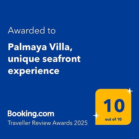 Palmaya Villa, Unique Seafront Experience Vagia  Luaran gambar