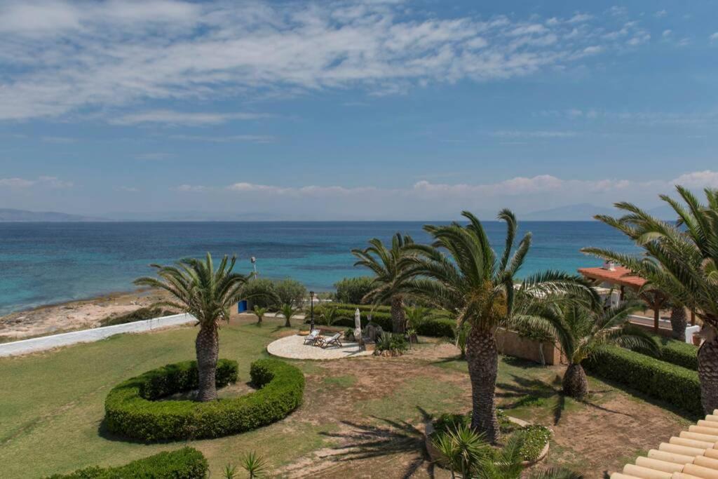 Palmaya Villa, Unique Seafront Experience Vagia  Luaran gambar