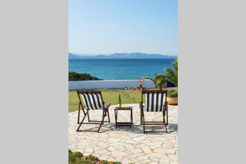 Palmaya Villa, Unique Seafront Experience Vagia  Luaran gambar
