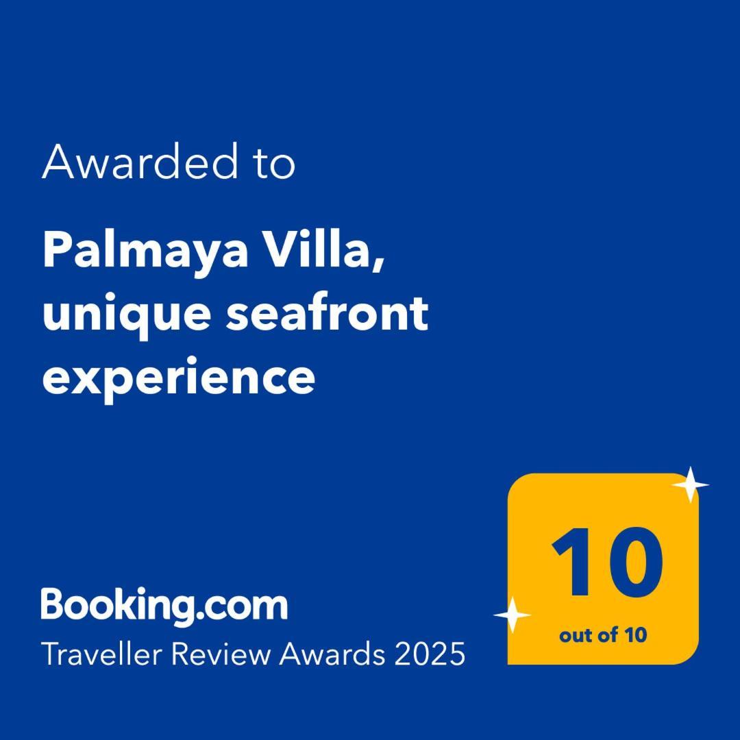 Palmaya Villa, Unique Seafront Experience Vagia  Luaran gambar